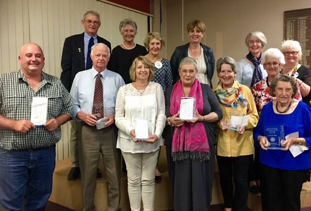 Gloucester's Unsung Heroes and the nominators during the celebration evening at the Gloucester Bowling Club. Photo supplied