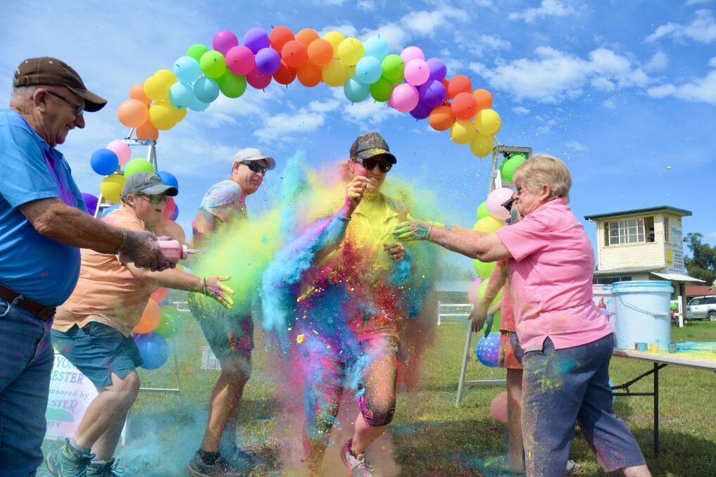 It was a colourful day of family fun at the Colour Beyond Blue run in Gloucester. Photo NigeMc Photography