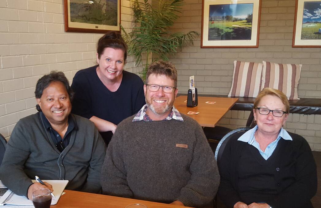 Gloucester Business Chamber's new committee members: Ernie Abeysekera, Sarah Fulton, James Hooke and   Sandra Twomey. Wayne Relton (absent). Photo supplied.