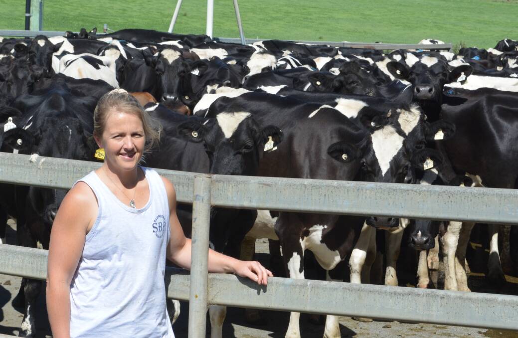 Gloucester Liv Middlebrook is passionate about her life on the family dairy farm and doesn't want to be anywhere else. Photo Anne Keen