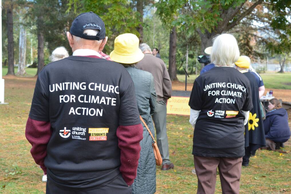 Jeff Kite and his wife Hilary attended the School Strike 4 Climate held at Gloucester in May 2021 on behalf of the Gloucester Uniting Church. Photo Anne Keen 