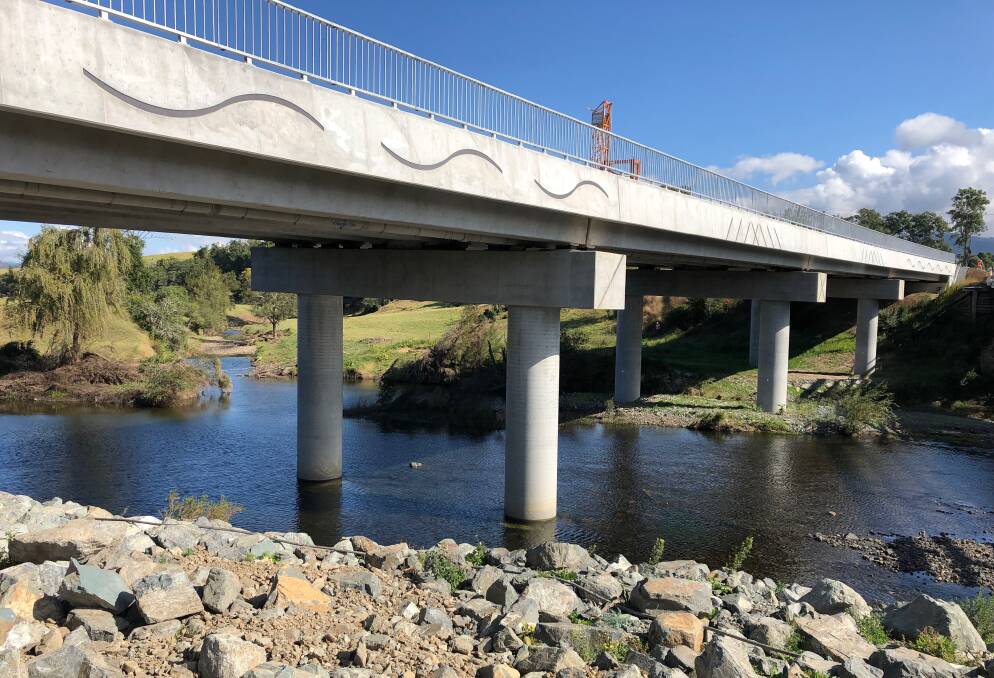 The new Barrington Bridge opened completely in late May. Photo courtesy of Transport for NSW