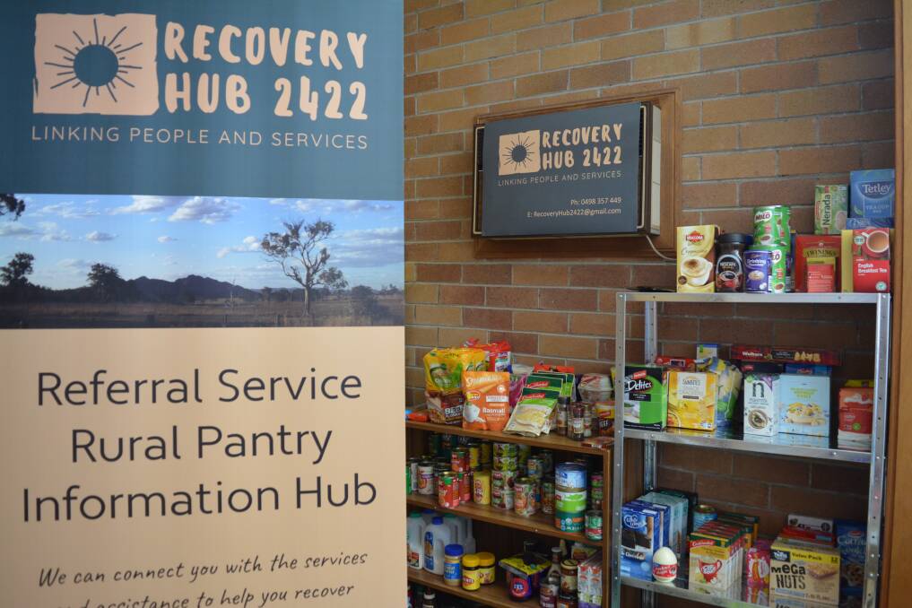 Gloucester's Recovery Hub is all about linking rural people with services and access to pantry food items. Photo Anne Keen 