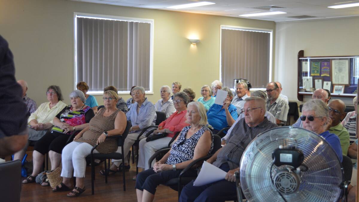Around 45 people attended the last community meeting Anglican Care held in February last year. Photo Anne Keen 