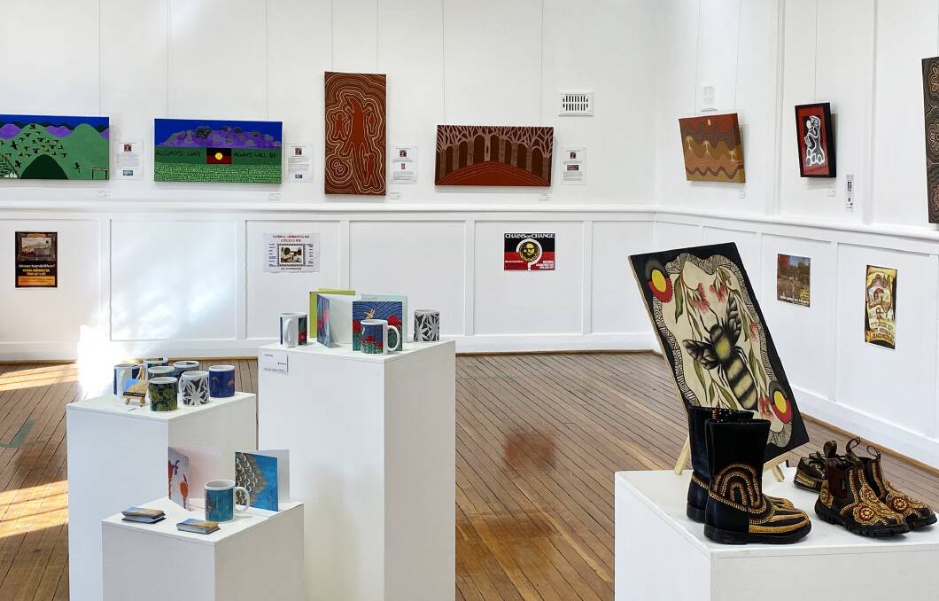 The Always was, Always will be exhibitions at the Gloucester Gallery brings together a collection of Indigenous artwork from around the region. Photo supplied