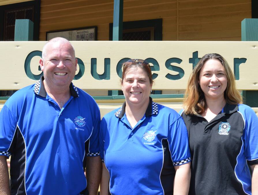 Fun for the whole family: Blue Light committee members Scott Chester, Jodie House and Katheryn Smith also look for exciting activities for the school holidays.