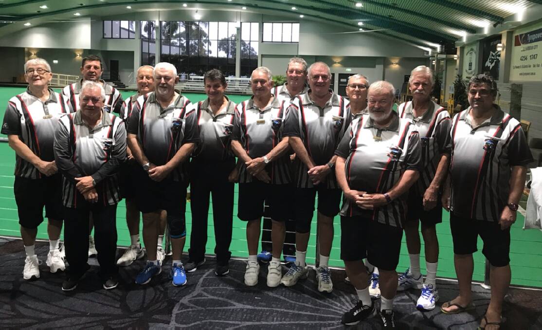 Gloucester Bowling Club's number 7 Pennants team looking sharp at the State Championships. Photo supplied