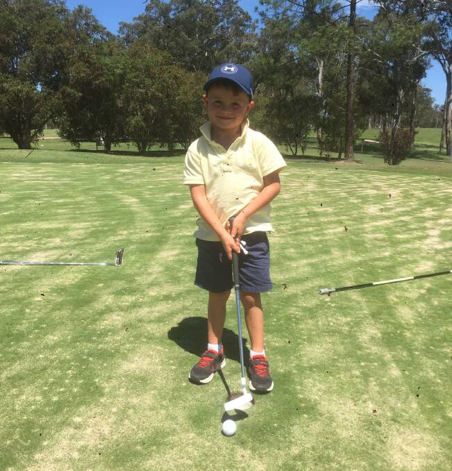 Golf news - Mitch Andrews was the sub-juniors winner at the District Junior Championships at Tallwoods. Photo supplied