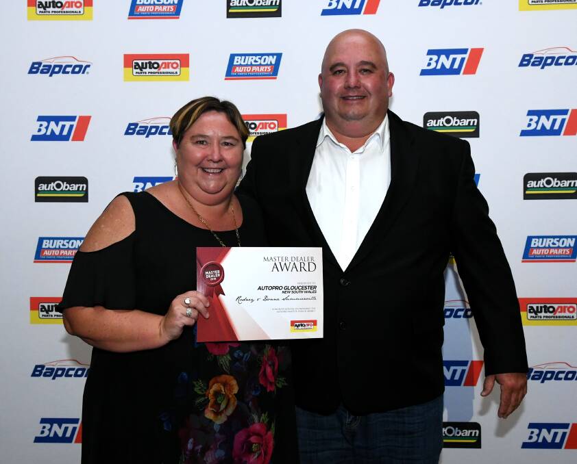 Donna and Rodney Summerville at the awards night in Singapore. Photo supplied