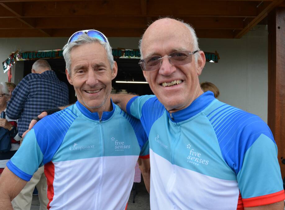Guy Jarman supported Mike King in his final cycle from Newcastle to Gloucester. Photo Anne Keen