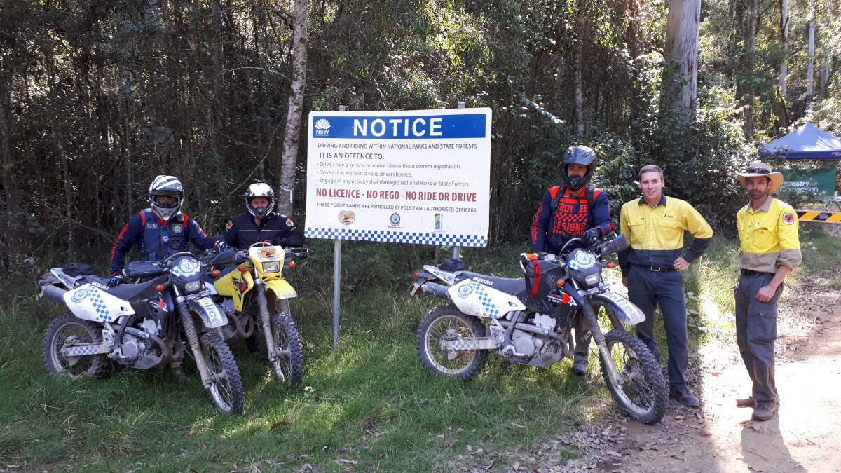Barrington Tops National Park joint trail bike patrols are taking place a various times around different areas in the parks and reserves. Photo NPWS