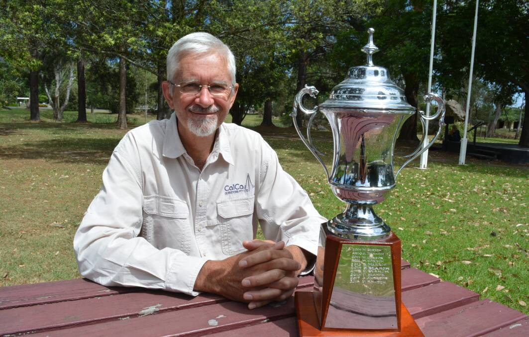 Phil Bowden thinks it's pretty special to have his named on the Gloucester Advocate Cup trophy twice. Photo Anne Keen