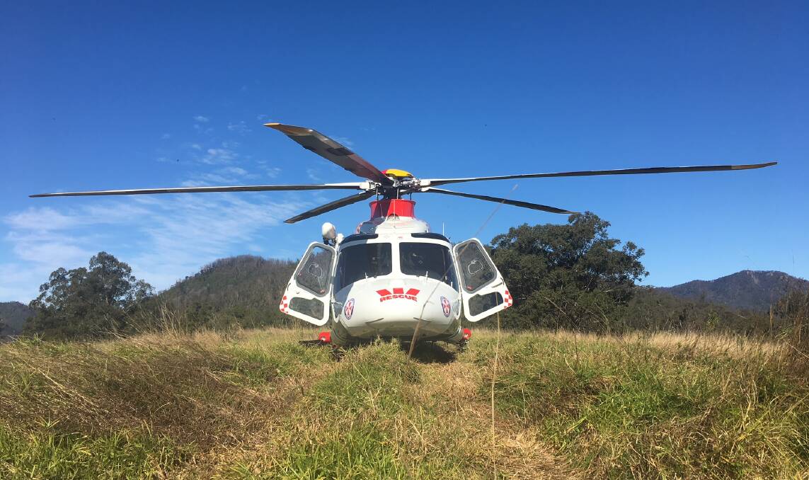 Photo supplied by Westpac Rescue Helicopter Service.