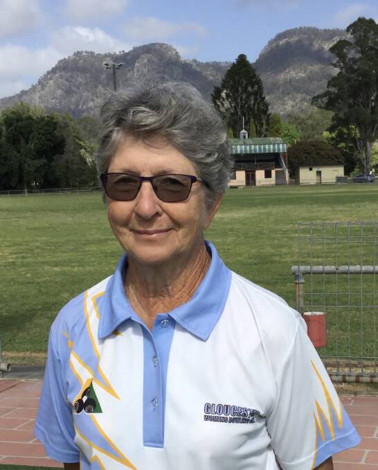 Lorraine Ratcliffe wins the Gloucester Women's Bowling Club's Minor Singles title. Photo supplied