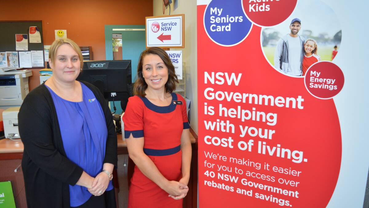 Nadia Guy and Robyn Thomas are available at the Gloucester Council Chambers to help with your inquires. Photo Anne Keen