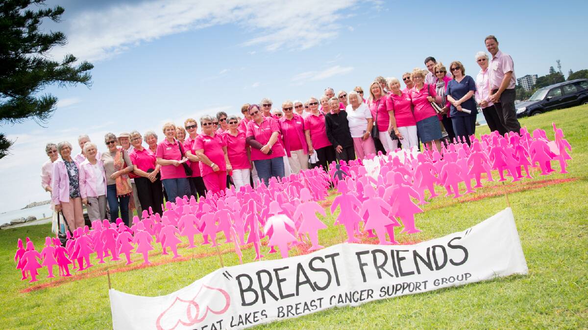Breast cancer support on display in Great Lakes