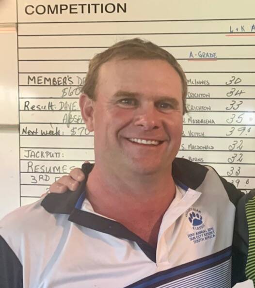 Kyran Laurie tops the A grade game on Saturday at the Gloucester Golf Club. Photo supplied