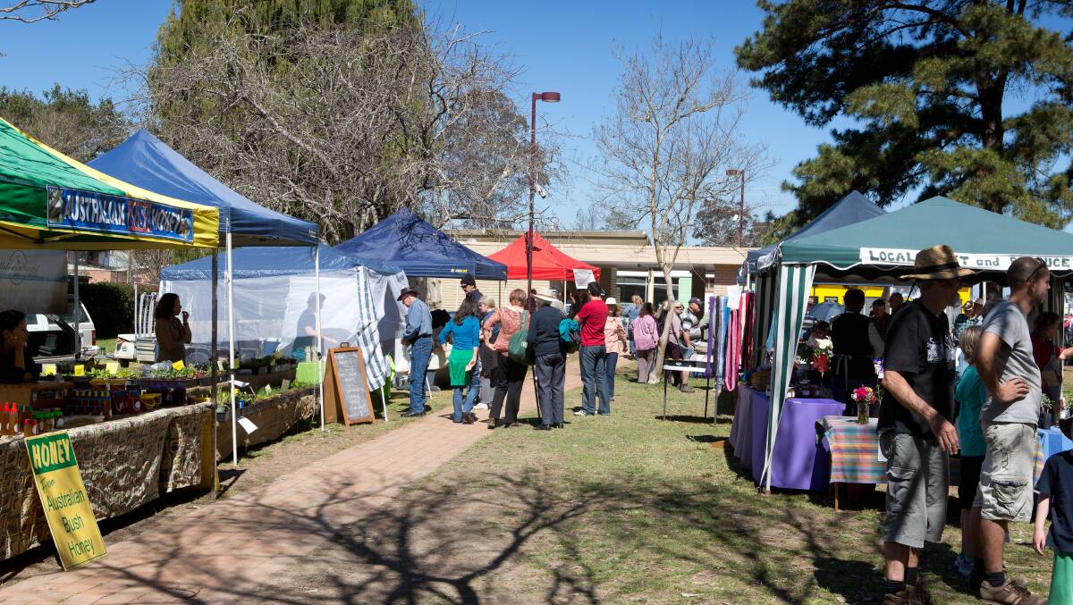 Gloucester Farmers Markets are held ever second Saturday of the month at Billabong Park. Photo supplied by MidCoast Councl
