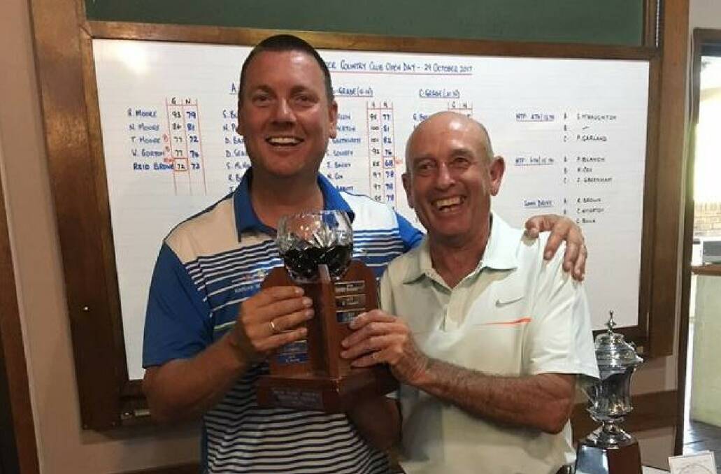 Ross Johnson – 2017 Brian “ Hairy” Osborne Cup Winner with the legendary former golf course superintendent
