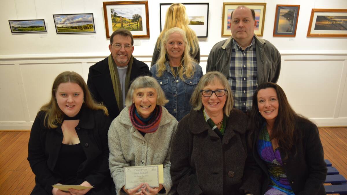 A group of the 2018 Pix from the Stix category winners with judge Steven Barry at the opening of last year's exhbition at the Gloucester Gallery. 