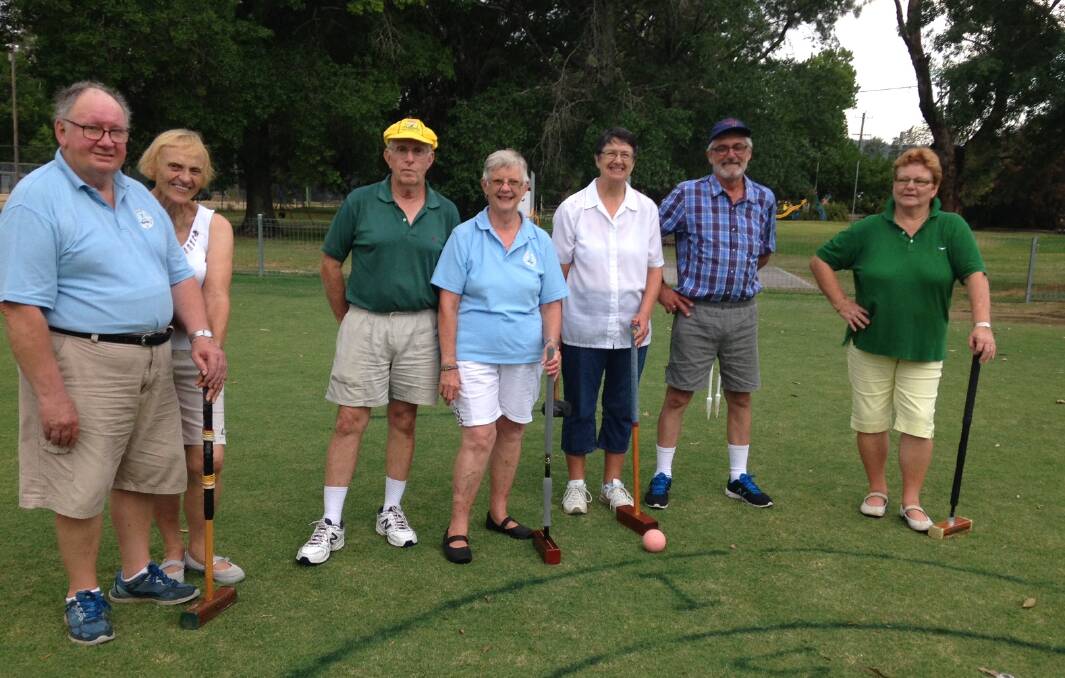 Members of the Gloucester Croquet Club event the Australia Day event. Photo supplied