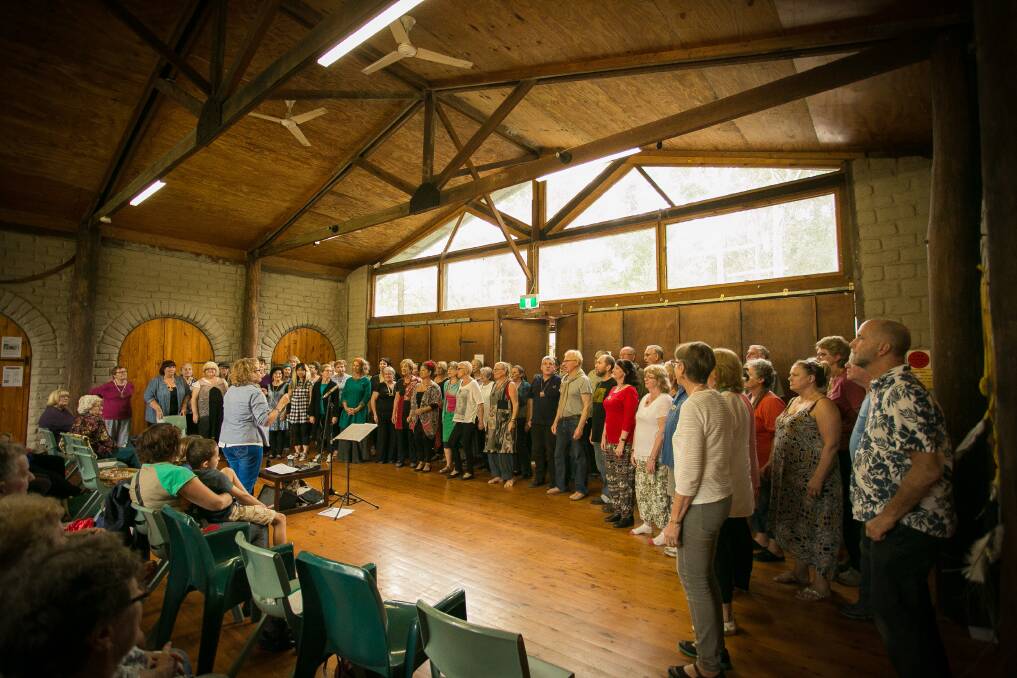 Singing at the Monastery's concert last year. Picture: Supplied