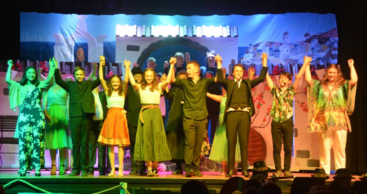 Gloucester High School performers are celebrating after a hugely successful run of Mamma Mia! Photo Anne Keen