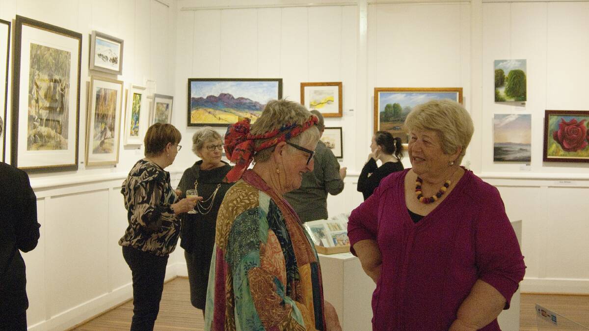 Just like last year's Gloucester Art Society exhibition opening, this year's is expected to draw a good size crowd. Photo Rachel Saunders