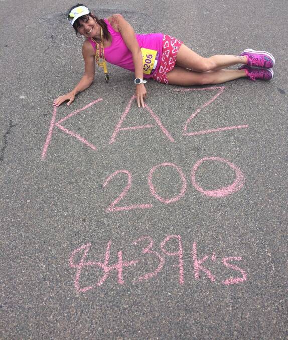 Finishing 200 marathons meant Kaz Tappouras has run 8,439 kilometres. Photo supplied.