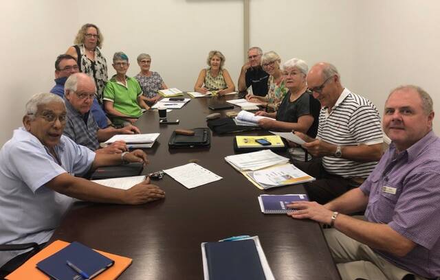 Members of the Energise Gloucester committee hard at work with the planning process. Photo supplied