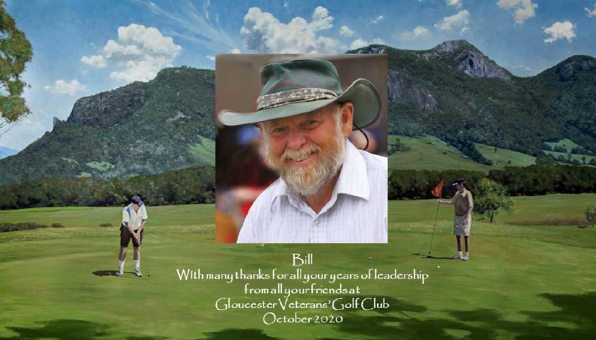 Gloucester Veterans Golf Club presented this framed photo to Bill Murray at the October dinner. 