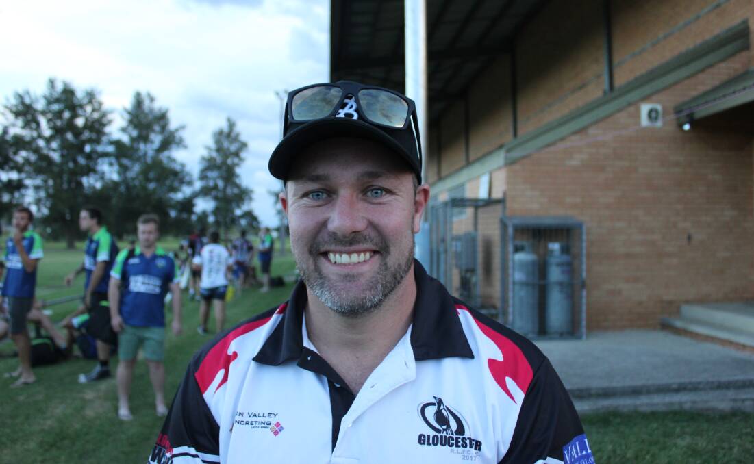 Gloucester Magpies coach, Andrew Middlebrook. 