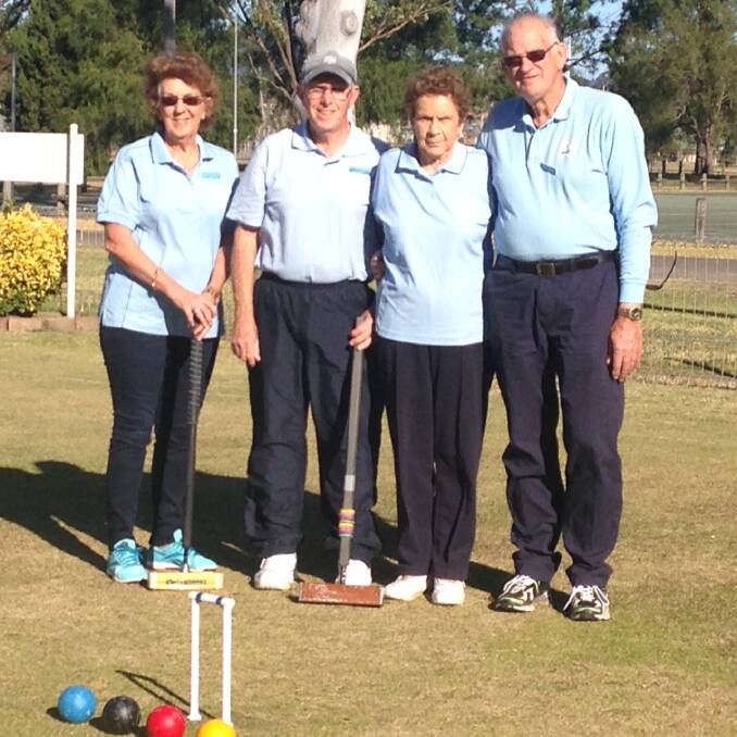 President's Cup: Winners Bev Murray and Al Minis with runners up, Yvonne Bagnall and Ken Gosson. Photo: Supplied