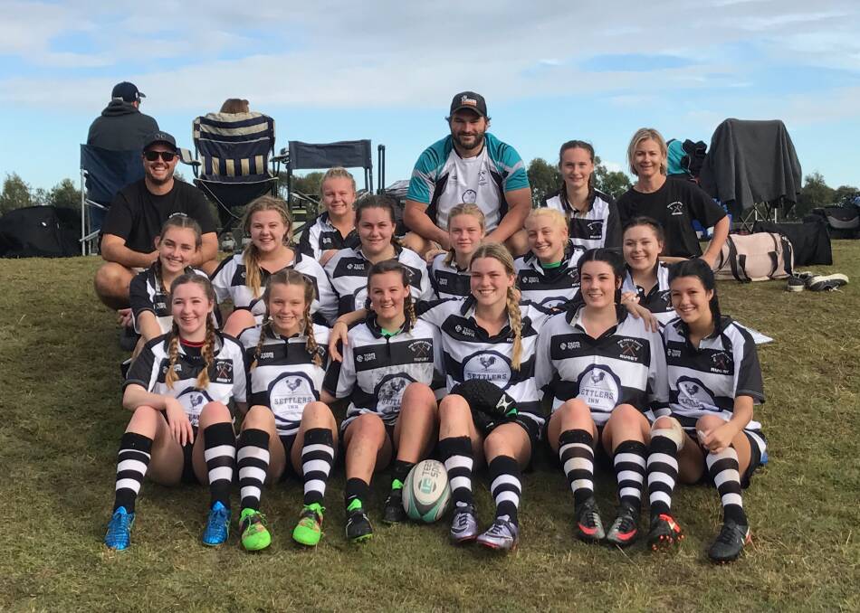 Members of the Gloucester Cockies at the under 17s Mid North Coast Country Championships in 2017.