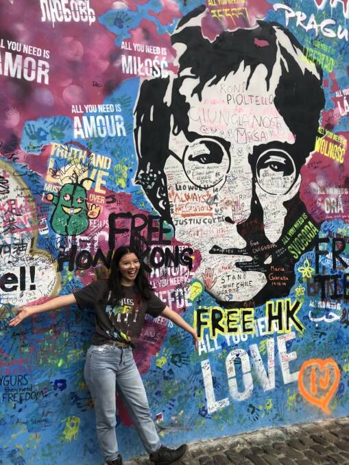 John Lennon wall in Prague