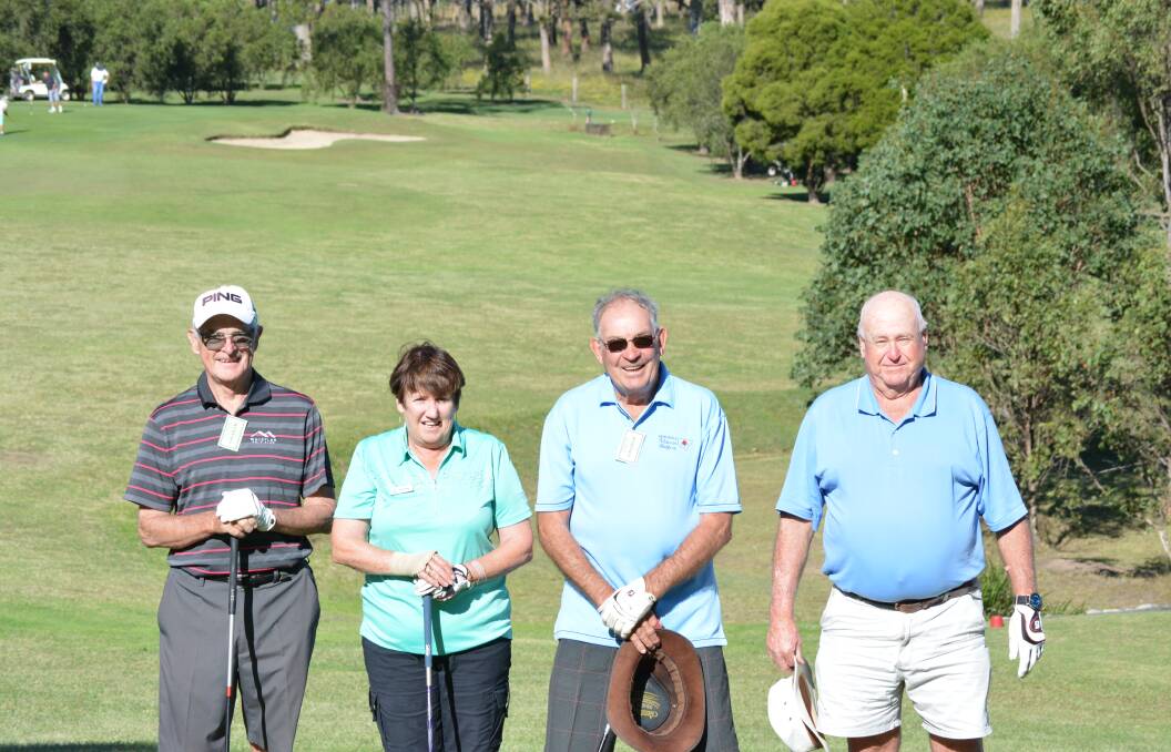 Veterans Week of Golf 2017: Graham White (Wauchope), Ruth Riley and George Little (Toronto) and Bert Newman (Gloucester)