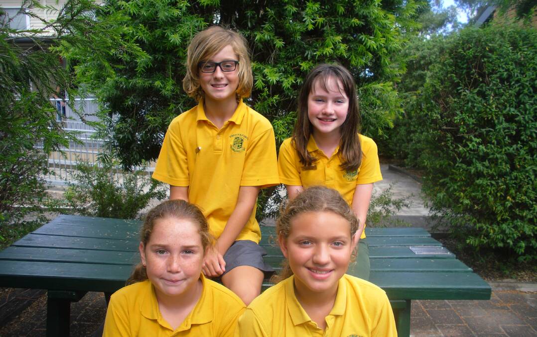 Stroud Public School student leaders 2019: Maddox Smith, Felicity Holstein, Emily George and Aliya Lyall. Photo supplied