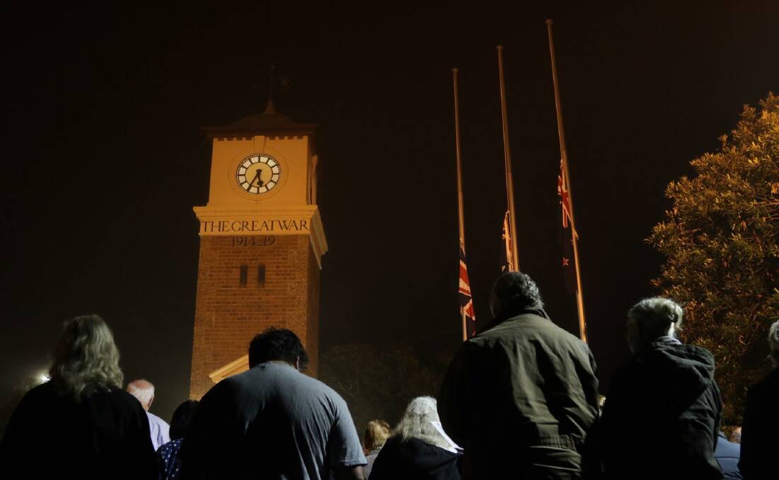 Gloucester residents take time to remember our Anzacs. Photo Sharon Benson Photography