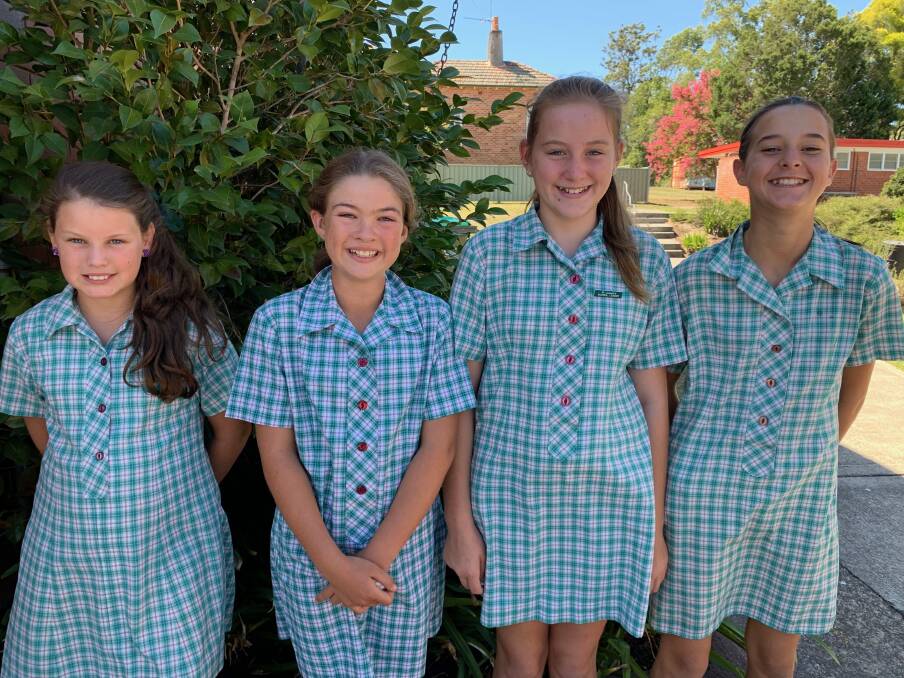 Little fishes: Kamryn Beard, Charlotte Marchant, Poppy Yates and Lara Maslen are thrilled to have qualified. Photo supplied