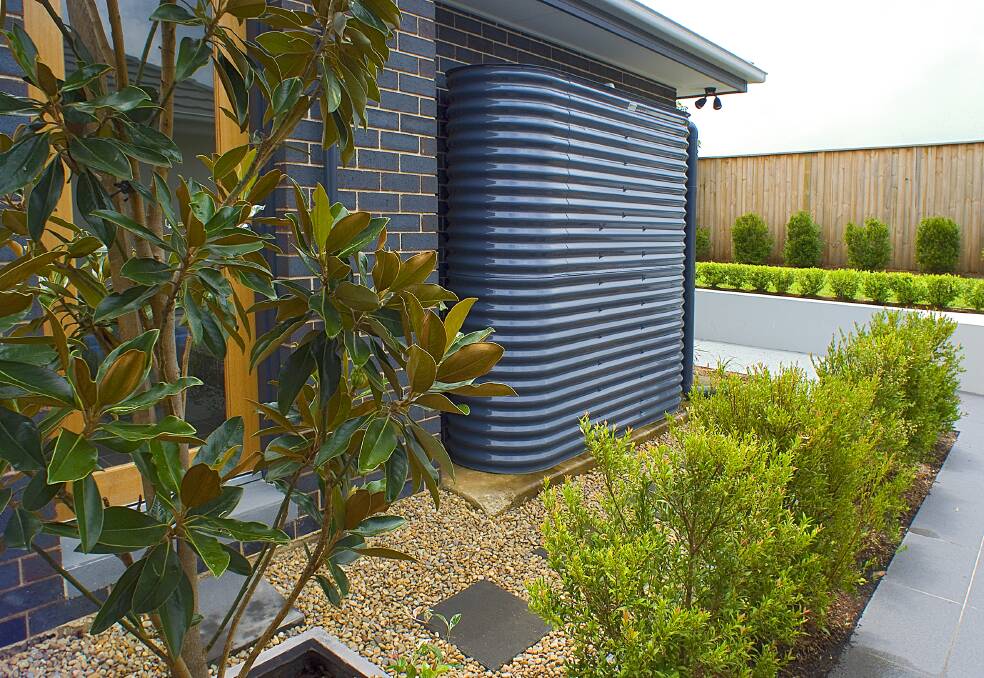 Slimline rainwater tank. Image supplied