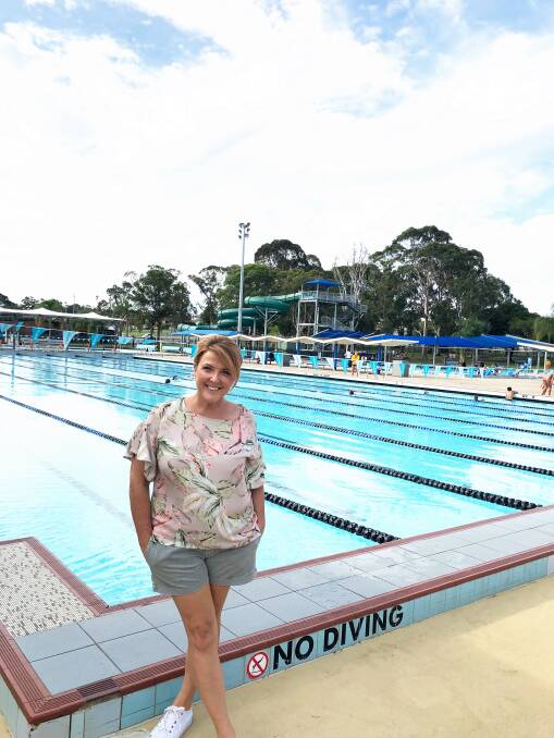 Swim for Schools founder Naomi Findlay at Lambton Pool. Photo supplied