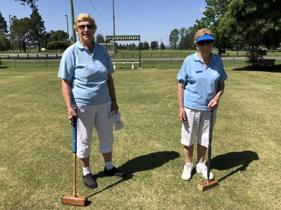 The final two players in the Gloucester Croquet Club's 2020 Handicap Singles were Lyn Stewart and Yvonne Bagnall. Photo supplied