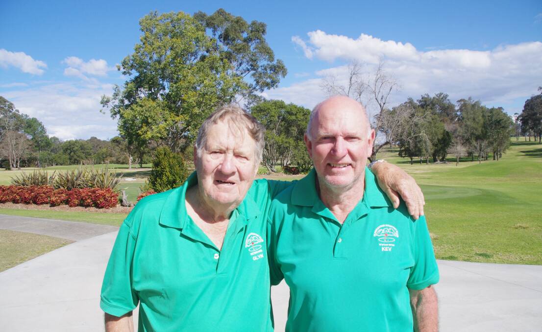 Gloucester Veterans Golf Club's top scores Glyn Rees and Kev Arney. Photo supplied