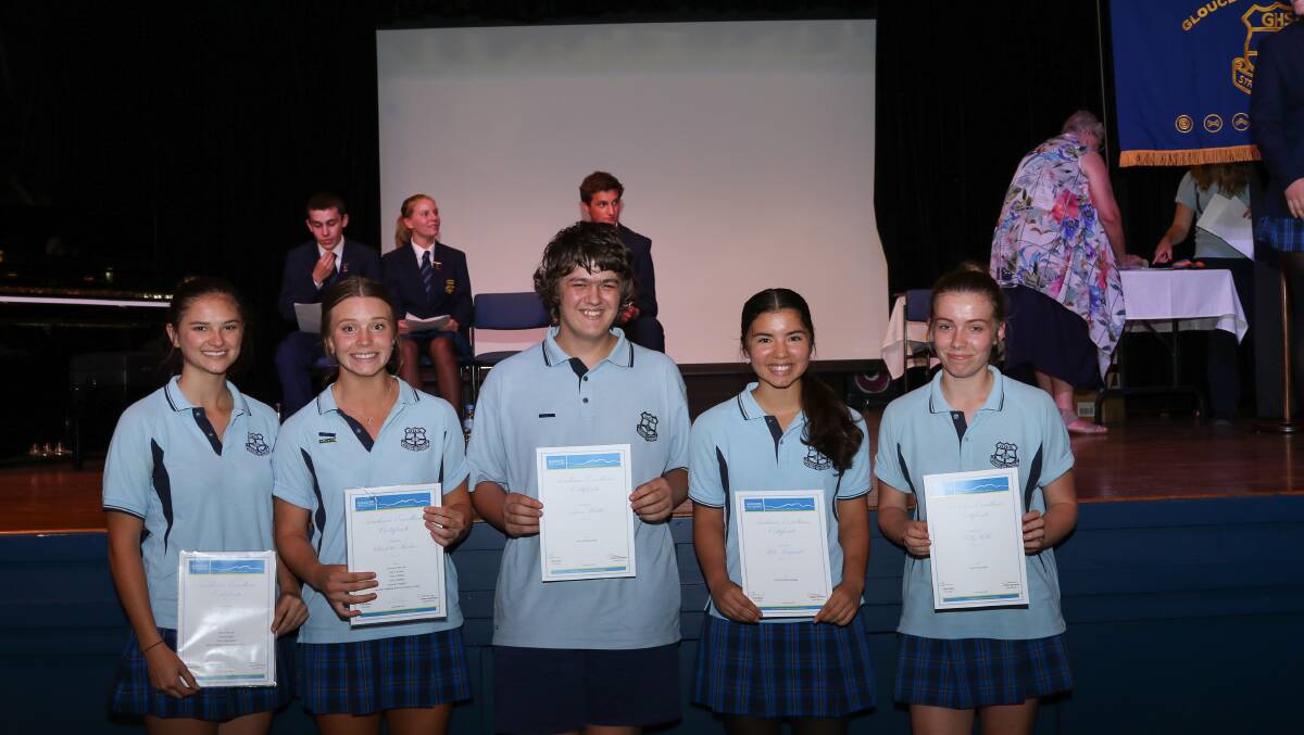  Year 10 students with their academic awards. Photo: Sharon Benson Photography