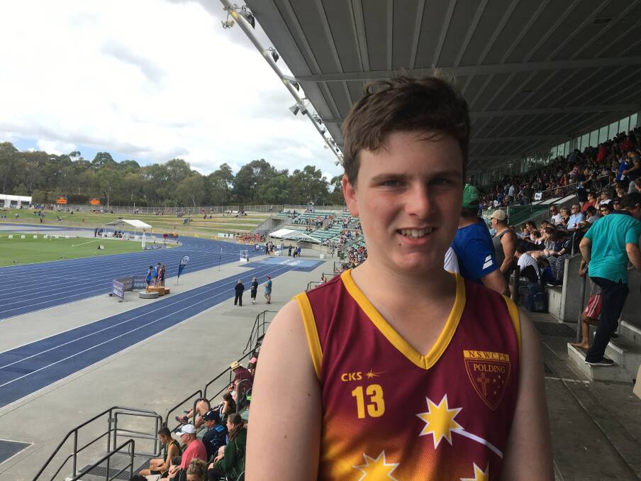 Representing with pride: Anthony Shultz travelled down to Sydney to compete at the State event. Photo: Jennie Shultz