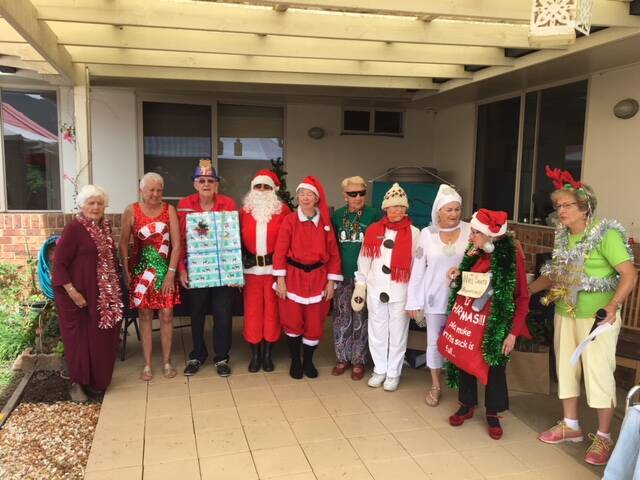 Some of the Gloucester Garden Club members dressed up for the Christmas Parade. Photo supplied