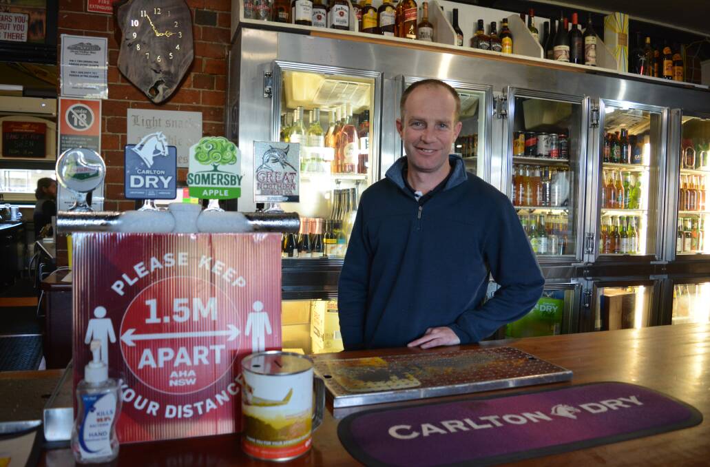 Avon Valley Inn manager, Adam Berry is positive about the future, post-COVID. Photo Anne Keen 