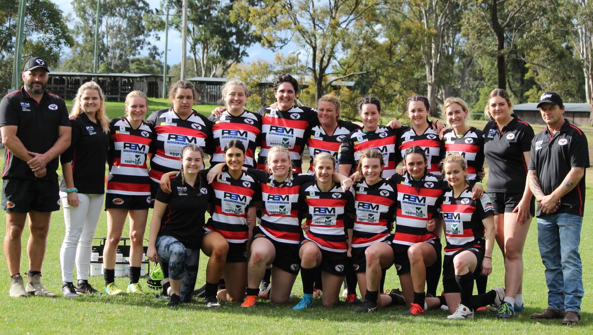 Making progress: The Gloucester Cockies are fielding a strong women's 10s side this season. Photo: Kirsten Jory.