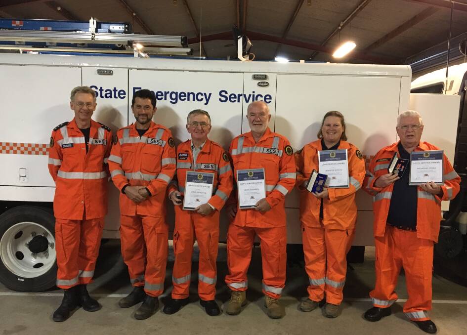 Volunteers: Robert McNeice (acting local controller), Bruce Sun, John Johnston, Mark Campbell, Jenny Shultz and Ray Creek. Photo: Supplied