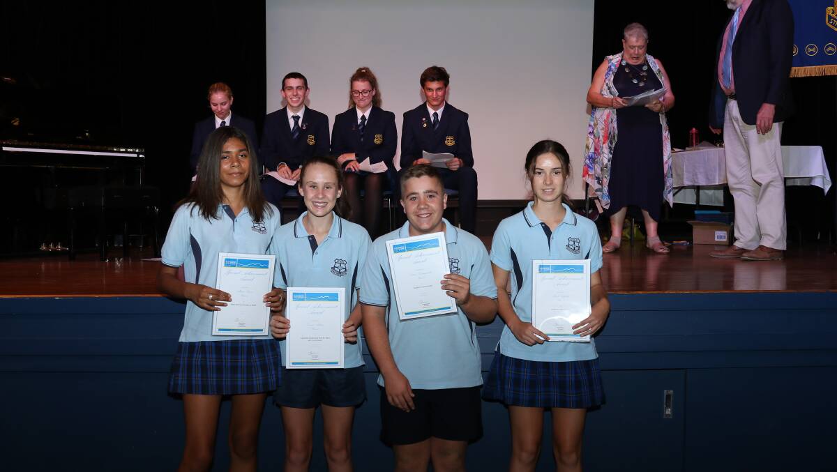 Year nine students with their special awards. Photo: Sharon Benson Photography
